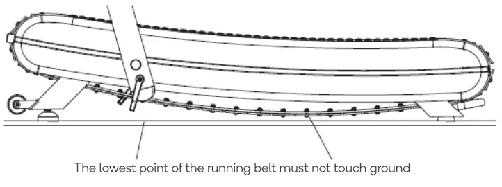 FORTIS Freerunner Curved Manual Treadmill FSMNTRDL40A - BELT TENSION