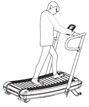 FORTIS Freerunner Curved Manual Treadmill FSMNTRDL40A - OPERATION