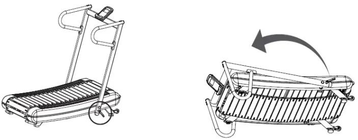 FORTIS Freerunner Curved Manual Treadmill FSMNTRDL40A - TRANSPORT