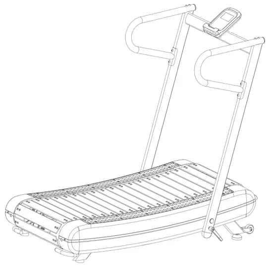 FORTIS Freerunner Curved Manual Treadmill FSMNTRDL40A
