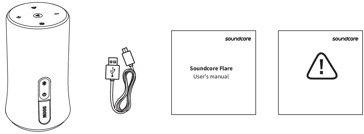 Soundcore A3161 Portable Bluetooth Speaker what's included