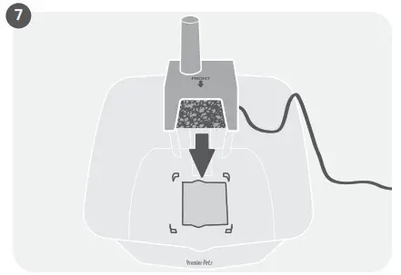 Premier Pet GWW00-17198 60 oz. Pet Fountain-Setup 7