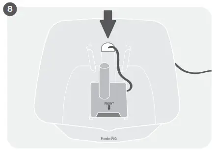 Premier Pet GWW00-17198 60 oz. Pet Fountain-Setup 8