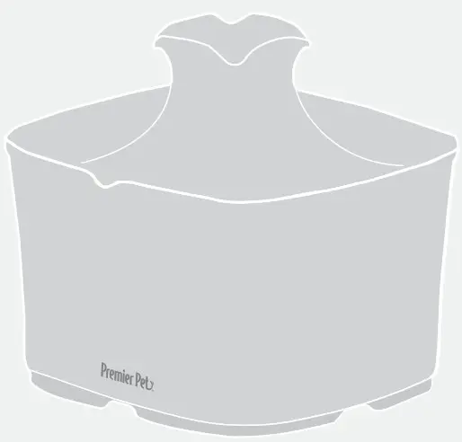 Premier Pet GWW00-17198 60 oz. Pet Fountain