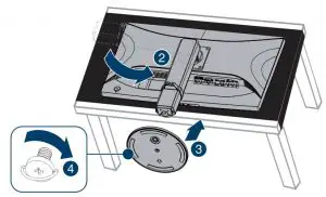 FIG 4 Installing the stand