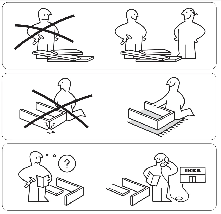 IKEA PINNIG Coat Rack with Shoe Storage Bench - FIGURE 1