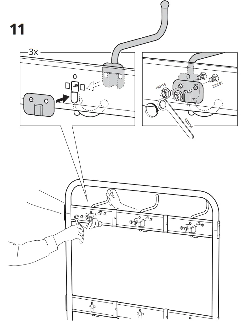 IKEA PINNIG Coat Rack with Shoe Storage Bench - FIGURE 12