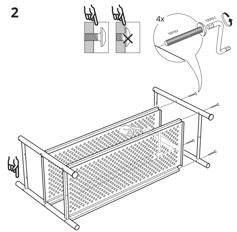 IKEA PINNIG Coat Rack with Shoe Storage Bench - FIGURE 5