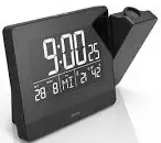 hama 186332 Projection Alarm Clock “Plus Charge”