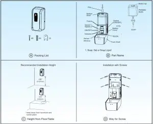 KENT 12017 Touchless Soap Dispenser--KENT 12017 Tou