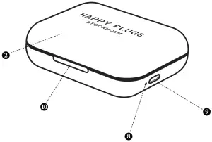 HAPPY PLUGS Air 1 True Wireless Headphones - TOUCH CONTROLS