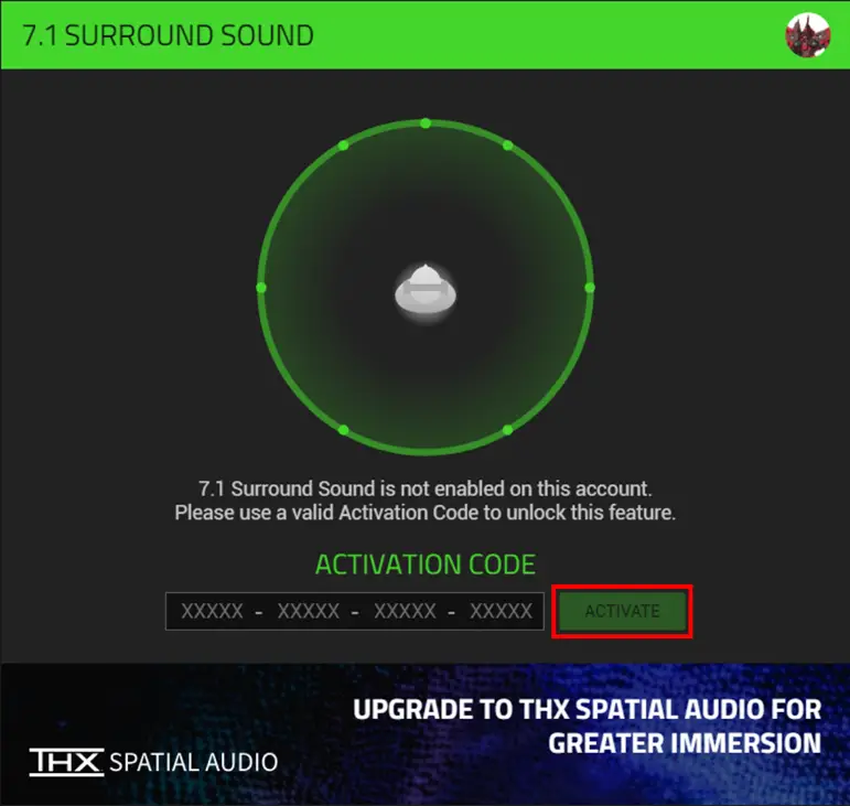 activate and use 7.1 Surround Sound