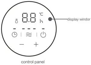 Midea NY2009-20MR 9 Fin Oil Filled Heater - display windor