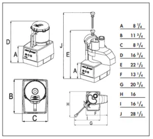 DIMENSIONS (in inches)