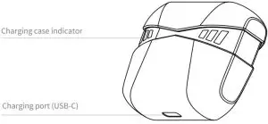 NEOQOQO G5 True Wireless Stereo Gaming Earbuds - CHARGING CASE