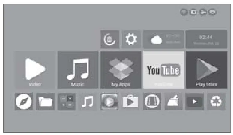 Mandoe Media Pty MCMP1021 Android TV- Applacations