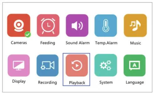 FOSCAM 5 Inch 1080P Full HD Baby Monitor- Playback