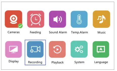 FOSCAM 5 Inch 1080P Full HD Baby Monitor- Recording
