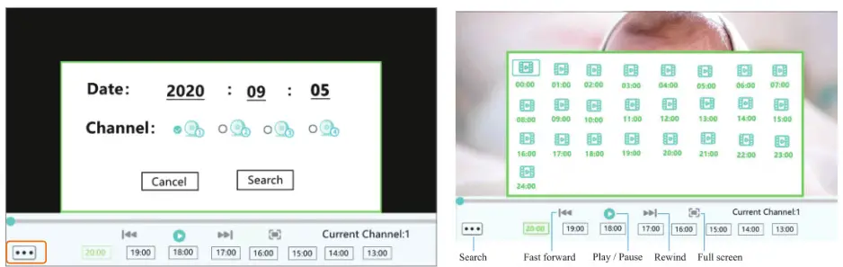 FOSCAM 5 Inch 1080P Full HD Baby Monitor- desired videos
