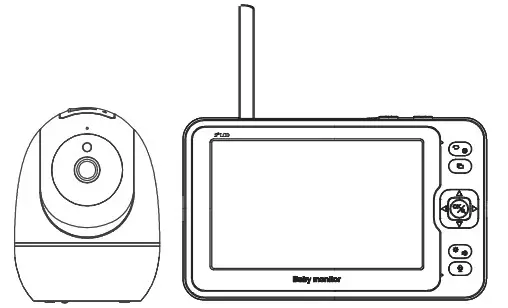 FOSCAM 5 Inch 1080P Full HD Baby Monitor