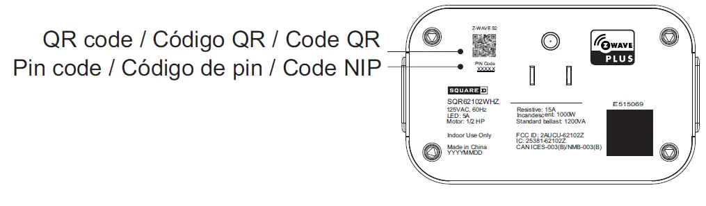 Schneider Electric SQR62102WHZ Z-Wave Plus Plug-In fig 4