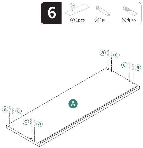 YITAHOME Adjustable 5-Tier Shelf Bookcase - ASSEMBLY STEP 6