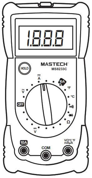 MASTECH MS8233C Digital Non-Magnetic Electronic Level Multimeter - Cover