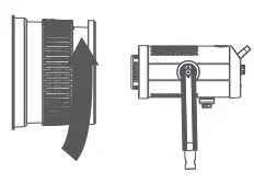 Godox FLS8 COB LED Lights - rotate