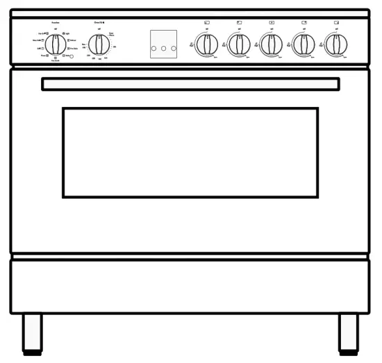 WestinghousFreestanding 5 Burner Cooker - Cooker