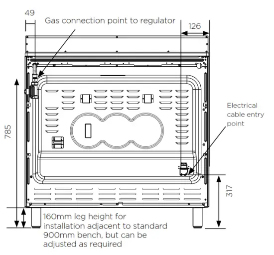 Westinghouse WFE911SB 900MM Freestanding 5 Burner Cooker - COOKE