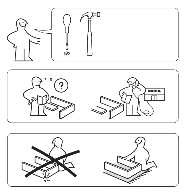 IKEA JOKKMOKK Table and 4 Chairs Antique Stain 1