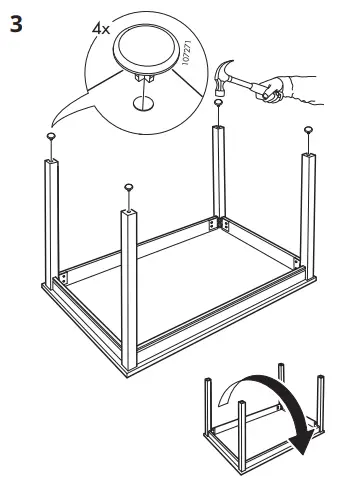 IKEA JOKKMOKK Table and 4 Chairs Antique Stain 5