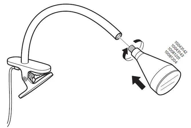 IKEA 70449888 NAVLINGE LED Clamp Spotlight 2