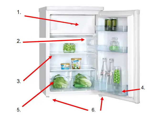 ICEKING RHK551WE 55cm Under Counter Fridge - Description of the Appliance