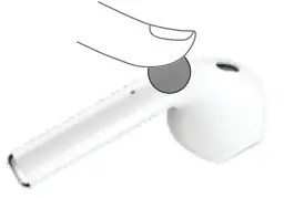 escape BTM700BK Mini Wireless Earphones with Charging Case and Microphone - Power