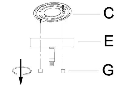 LNC HOME A03932 6-Light Dining Room Chandelier Light Fixture with Glass Shade - ASSEMBLY & INSTALLATION INSTRUCTIONS