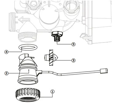 Puretec WTV4400 E1 and E3 Automatic Control Valve Service Kit-fig28