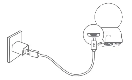 KAWA Smart Pan Tilt Camera A6 - power