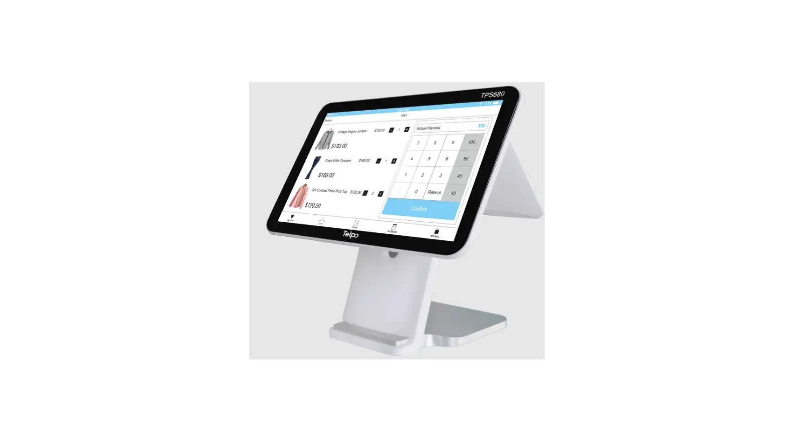 Telpo Tps680 Dual Screen Android Cash Register Billing Machine User Manual