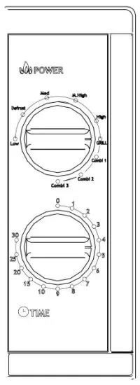 H Koenig vio7 Microwave Oven - CONTROL PANEL