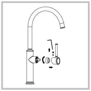 Kraus Single Handle Kitach Faucet - Maintenance Step 1