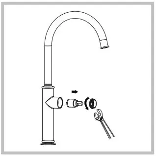 Kraus Single Handle Kitach Faucet - Maintenance Step 2