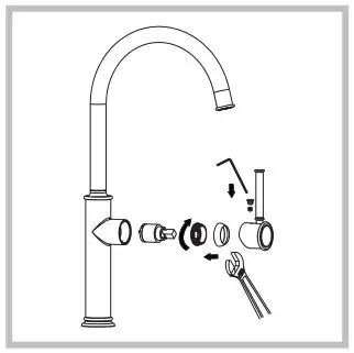 Kraus Single Handle Kitach Faucet - Maintenance Step 3
