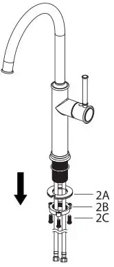 Kraus Single Handle Kitach Faucet - Step 1