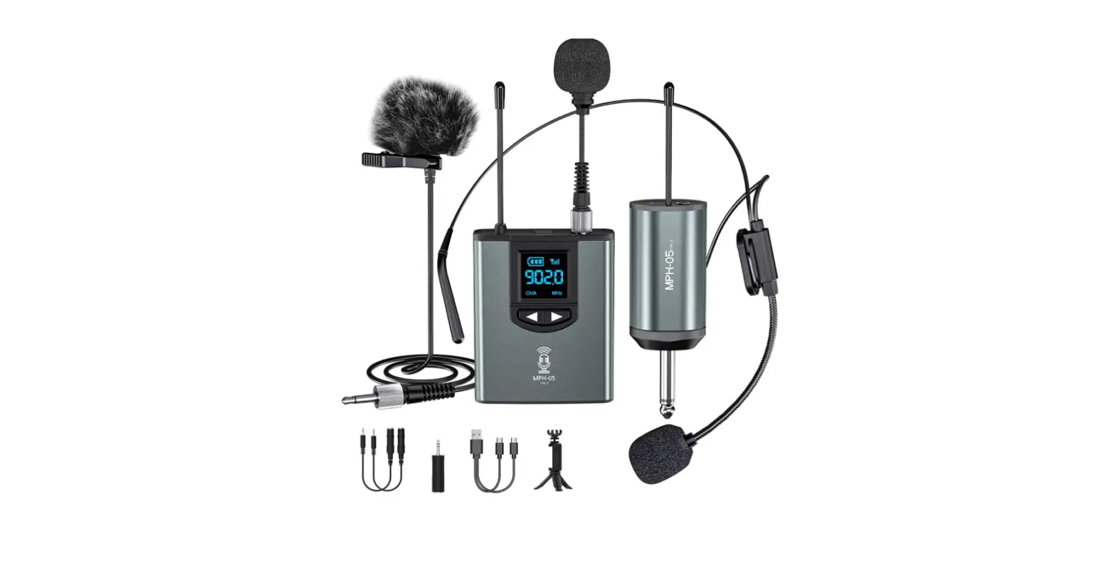 Microphone System Headset Mic/stand Mic/lavalier Lapel Mic With Rechargeable Bodypack Transmitter & Receiver-complete Features/instruction Manual Microphone System Headset Mic/stand Mic/lavalier Lapel Mic With Rechargeable Bodypack Transmitter & Receiver-complete Features/instruction Manual