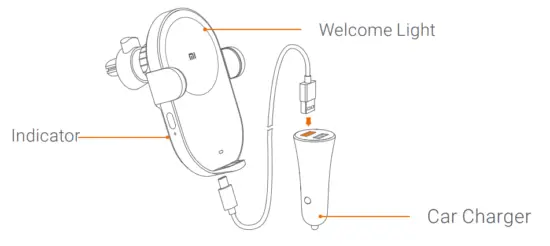 xiaomi WCJ02ZM 20W Wireless Car Charger - fig3