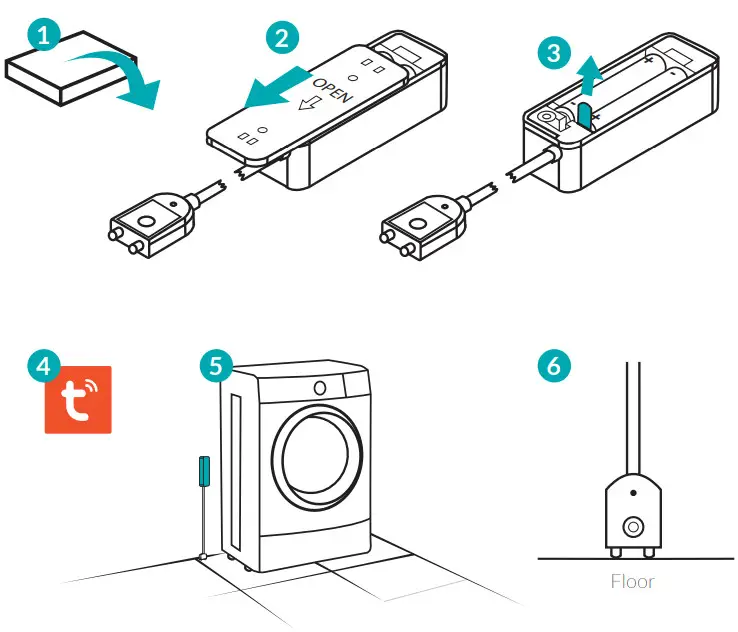 Lanberg SM01 WS01 Smart Leak Sensor-fig2