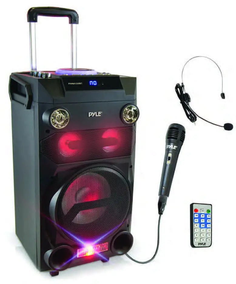 Pyle Portable Wireless Bt Karaoke Speaker System User Manual Pyle Portable Wireless Bt Karaoke Speaker System User Manual