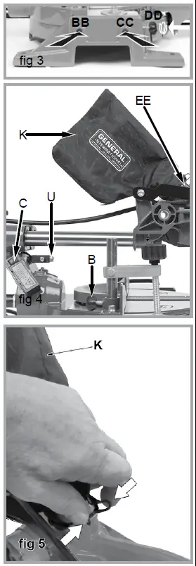 GENERAL MS3005 10 Inch Sliding Compound Miter Saw-2