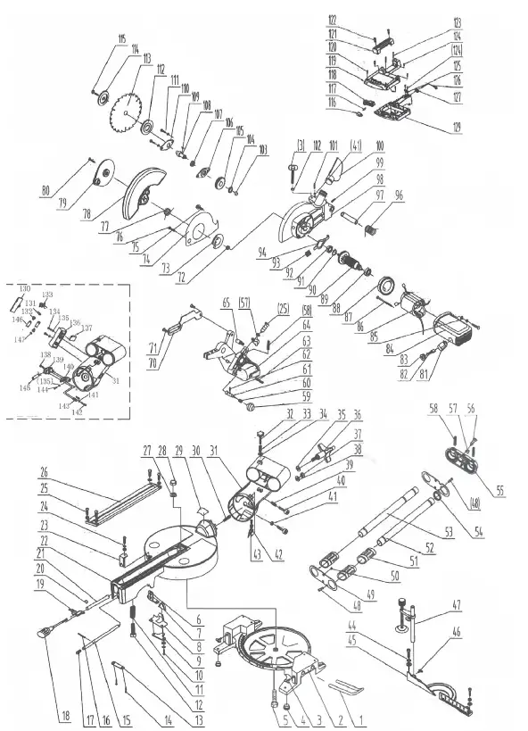 GENERAL MS3005 10 Inch Sliding Compound Miter Saw-6